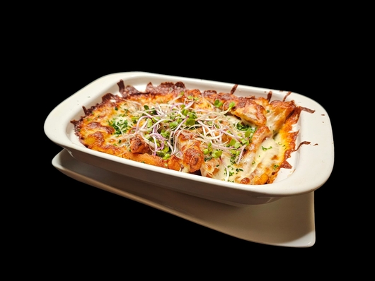 Baked with mozzarella